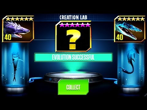 ALL AQUATIC HYBRIDS - Jurassic World The Game - YouTube