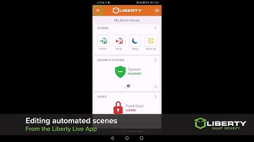 Editing automated scenes - from the Liberty Live app
