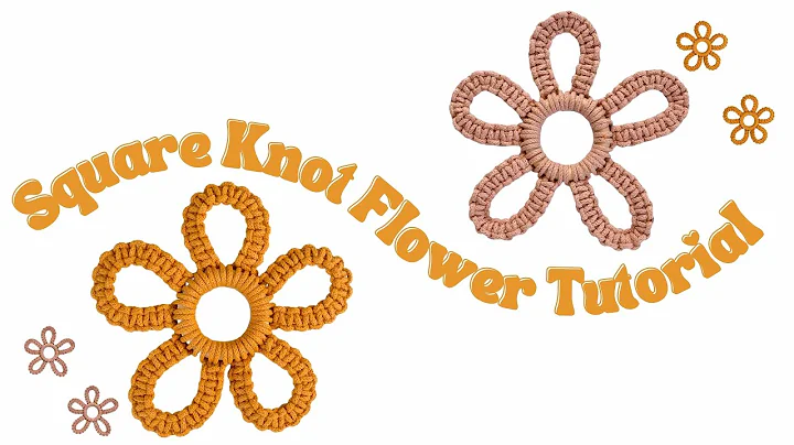 DIY Macramé Daisy Tutorial (Square Knot Version) | Step by Step, Beginner- Friendly Tutorial