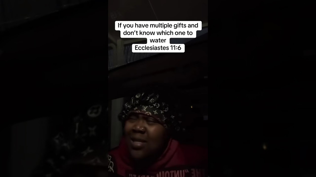 God said do this if you have multiple gifts but don’t know which one he wants you to water