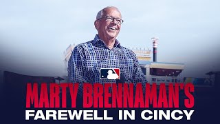 Reds' announcer Marty Brennaman calls his last inning