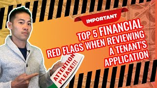5 Financial Red Flags When Reviewing Tenant Applications