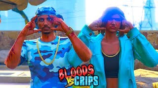Bloods Vs Crips Blu Face Gang War Gta5 Skit