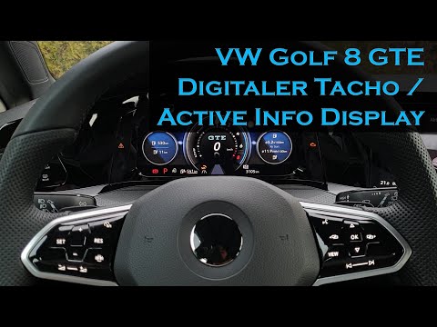 VW Golf 8 GTE - Digitaler Tacho / Active Info Display