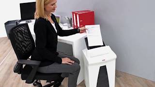 Manufacturer Video of the HSM Securio AF150 150-Sheet Auto Feed Cross Cut Shredder