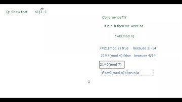 41 divides 2^20 1, Number theory
