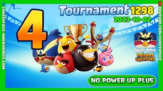 Level 4 - 3-stars Walkthrough NO POWER-UP PLUS Angry Birds Friends Tournament 1298