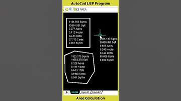 area calculation lisp #shorts v1
