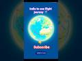 India To USA Flight Journey ✈️// #travel #shortsfeed #trending #usa #india #usaflights