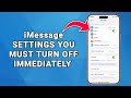 iMessage Settings You MUST Turn Off Immediately for Total Privacy on iPhone
