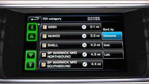 Range Rover Evoque Navigation- How to Input Points of Interest