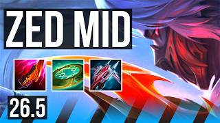 ZED vs MASTER YI (MID) | EUW Master | 26.5