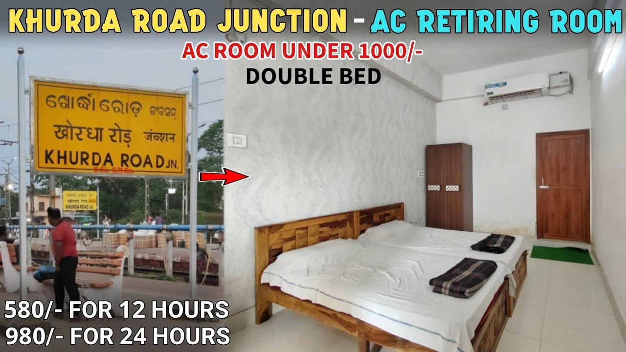 Khurda Road Railway Station - AC Retiring Room Under 1000/- | Bhubaneswar | Indian Railways