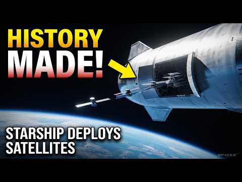 Wow! Watch SpaceX’s Starship Deploy Satellites Into Orbit For 1st Time Ever! 🚀