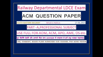 ACM QUESTION 17 01 2021 PART A SER