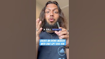 Learn how chat gpt can make your website 😎 #ai #chatgpt #aishorts #tutorial