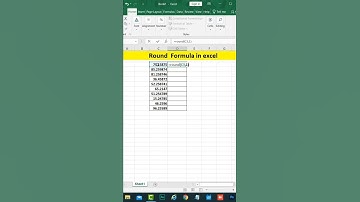 Round Formula in Excel #youtubeshorts #shorts #excel #exceltricks #viral #viraltrick