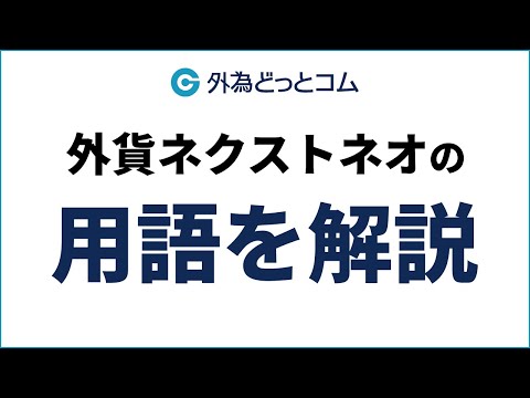 【外貨ネクストネオ(FX)】用語