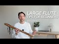How to play a large native flute even with small hands
