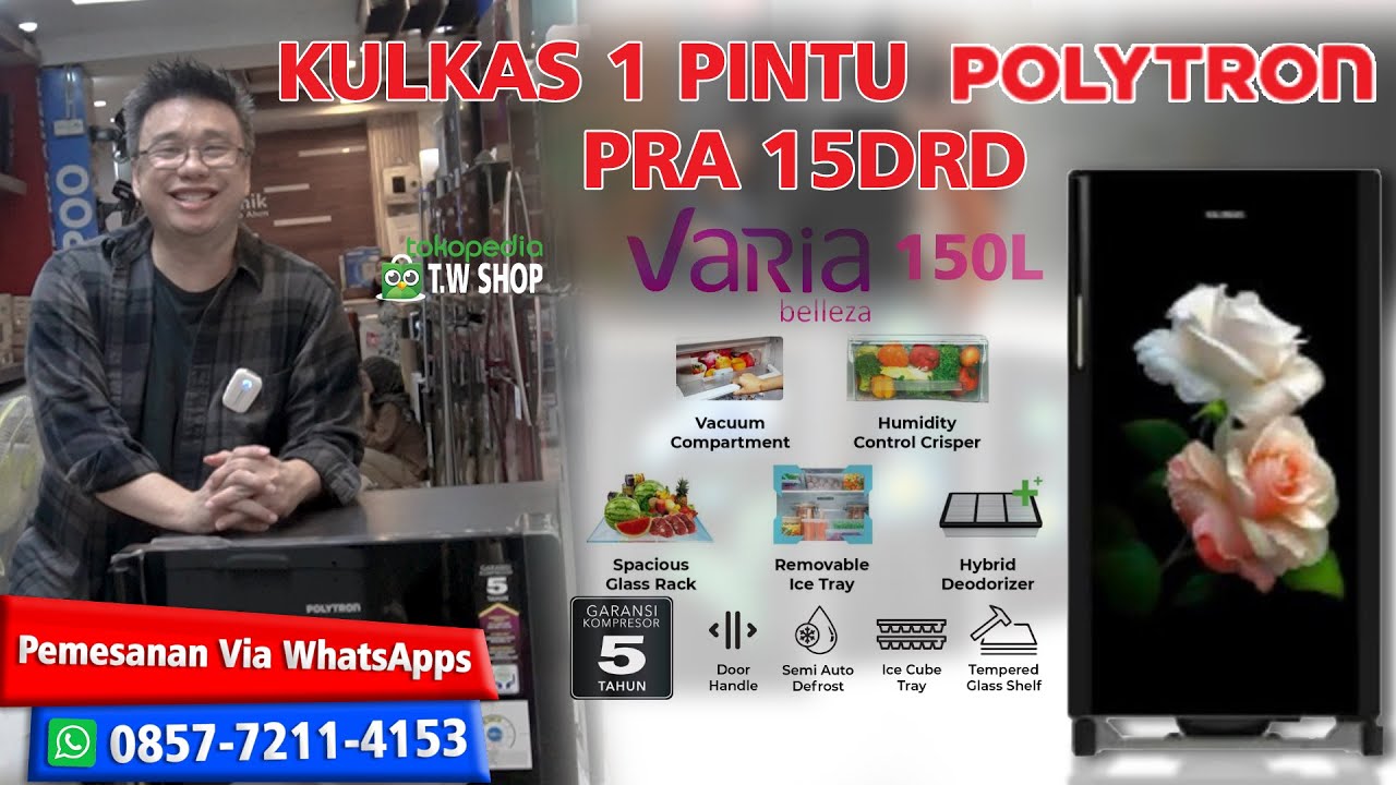 KULKAS 1 PINTU POLYTRON PRA 15DRD Cuman 1 Pintu Tapi Besar Juga Yah ...