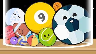 BALL MERGE 2048 - Ball Dropping Game, 2048 Balls 3D, Satisfying Mobile Suika Games, Sport Ball Merge screenshot 3