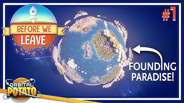 Founding A CIVILIZATION! - Before We Leave - Colony Sim Resource Management Game - Episode #1