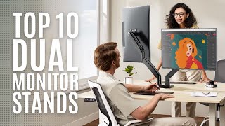 Top 10 Best Dual Monitor Stands Of 2023 Adjustable Spring Monitor Desk Mount, Monitor Arms