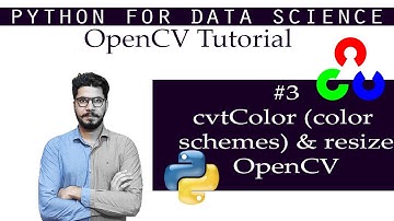 #3 OpenCV Tutorial | cvtColor (color schemes) and resize function OpenCV in Python
