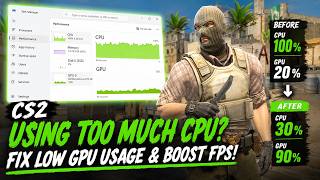 CS2 CPU Bottleneck FIX (2025) – Low GPU Usage, High CPU, FPS Boost & No Stutters!