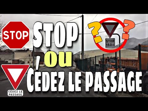 Vidéo: Quelle est la différence entre un stop et un cédez le passage ?