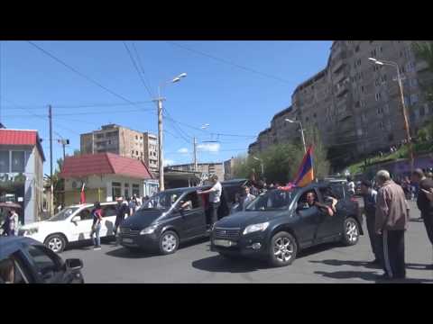 Видео: Երեվան 25.04.2018 երթ Էրեբունի զանգվածում