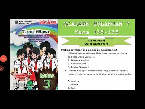 Tantri Basa Jawa Kelas 3 Gladhen Wulangan 7 Kaca 135 138 Youtube