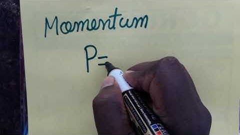 Momentum SI unit and dimensional formula