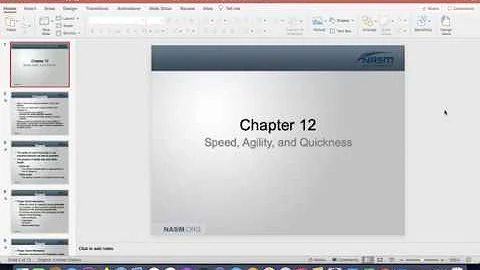 Chapter 12 - Speed, Agility, & Quickness