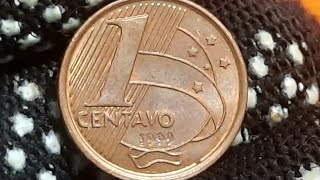 QUANTO VALE A MOEDA DE 1 CENTAVO ANO 1999 VEJA O VALOR ATUALIZADO