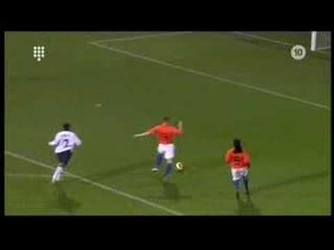 Justin Hoyte -Goal England - Holland U-21