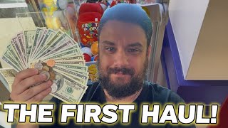 First Collection at Our BRAND NEW Claw Machine Location! 💰