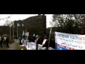 Opposition youth protesting against ypfdj conference in london