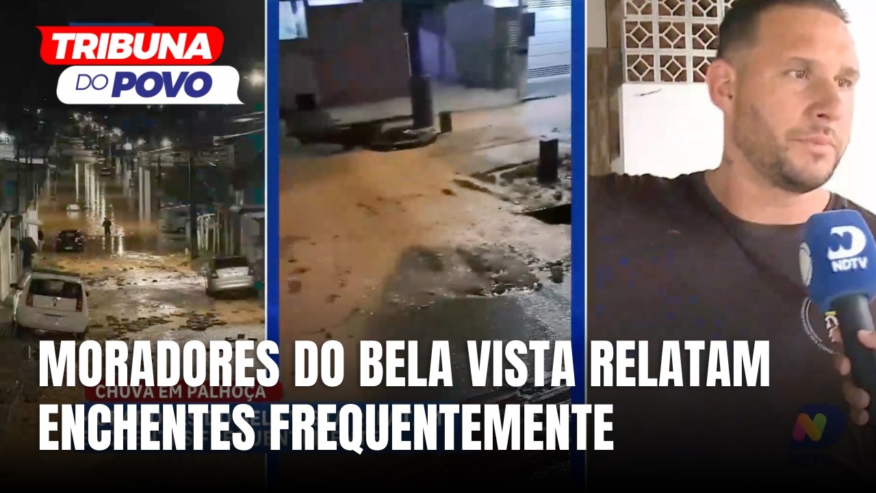 Chuva volta a causar transtornos no Bela Vista, em Palhoça
