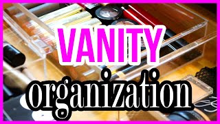 SAHM Luxury Vanity Organization and Tour How to Organize Bathroom Makeup