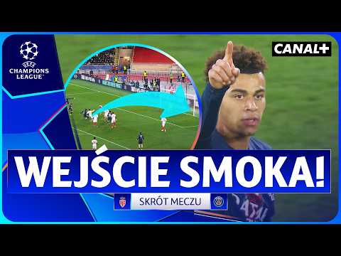 Podróż Psg z Piekła do Nieba! Desire Doue Odwraca Karty! As Monaco - Psg, Skrót Meczu