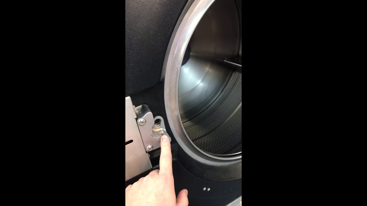 How to line up a speed queen washer door YouTube
