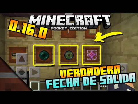 Verdadera Fecha de Salida | Noticias Minecraft PE (Pocket Edition) 0.16.0 | Tommaso