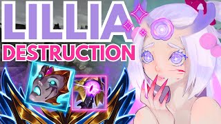 Rank 1 Lillia Jungle Destroys Challenger Full Gameplay