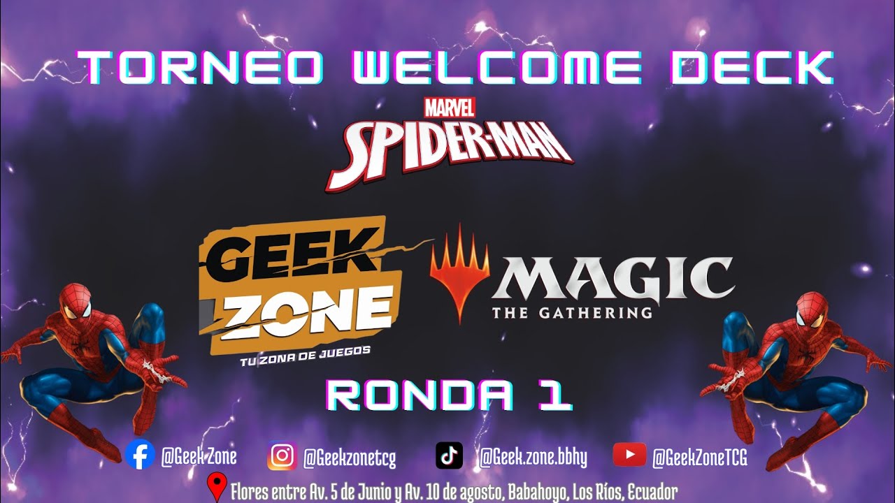 Torneo Welcome Decks Magic The Gathering: Spiderman Ronda 1