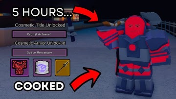 I Played Orbital Outpost Until I Got The Cosmetic | Roblox Dungeon Quest