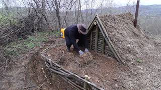 First day at my Bushcraft shelter!