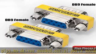 Warmstor 10pack 9pin Rs232 Serial Cable Db9 Male To Malefemale To Female Mini Gender Changer Adap