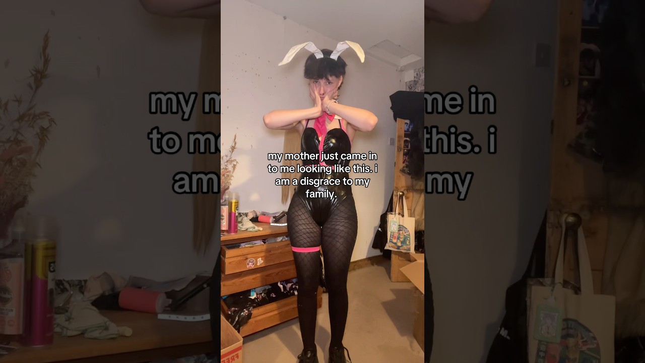 the femboy grind stops for NO ONE #rabbitholemiku #bunnysuit #cosplay #femboy