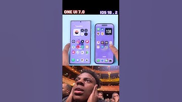 Android😎 One UI  7.0  🆚️  Ios 🤓 18.2 || Who is Best #iphone #guptaguide #samsung #smartphone